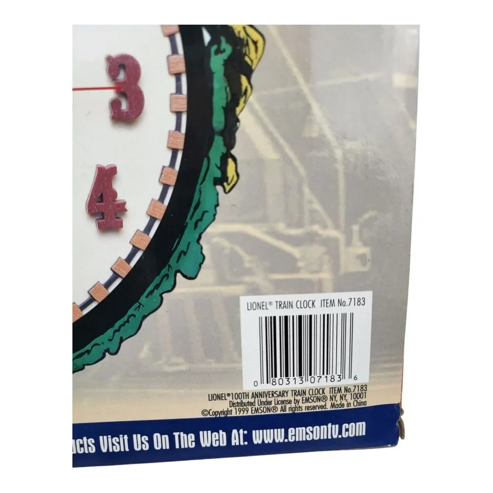 Lionel 100th Anniversary Train Clock Vintage